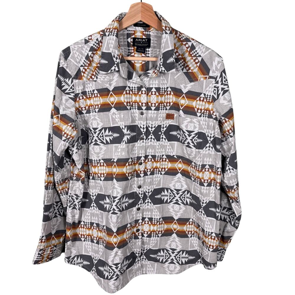 Ariat x Pendleton Multicolor Aztec Relaxed Fit Lo… - image 1